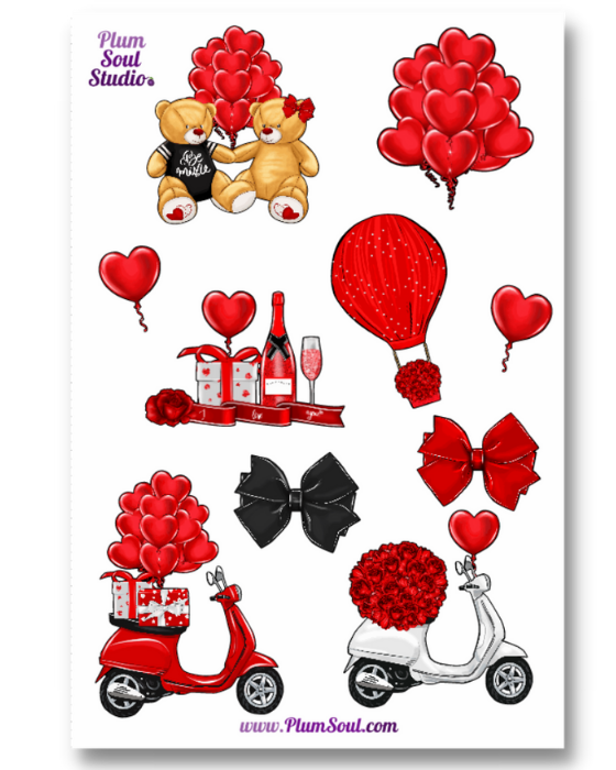 Gingie & Spice Valentines Date Night Polco Deco BUJO Stickers - LV005 –  Katnipp Studios