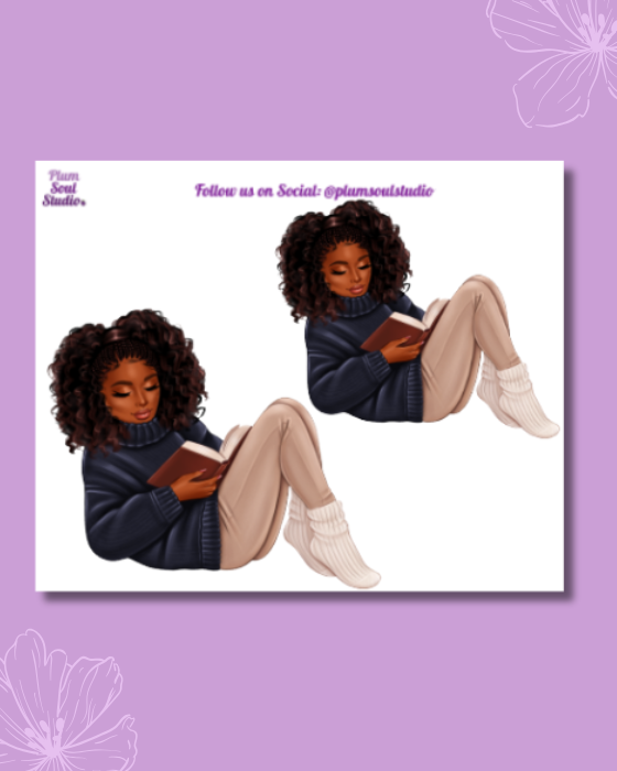 Stay Cozy Reading Mini Sticker