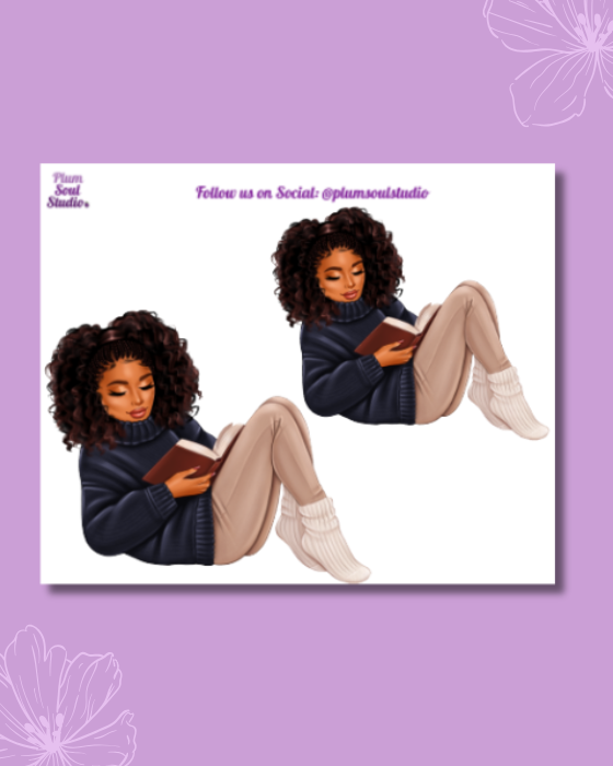 Stay Cozy Reading Mini Sticker