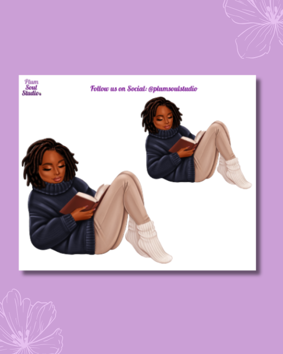 Stay Cozy Reading Mini Sticker