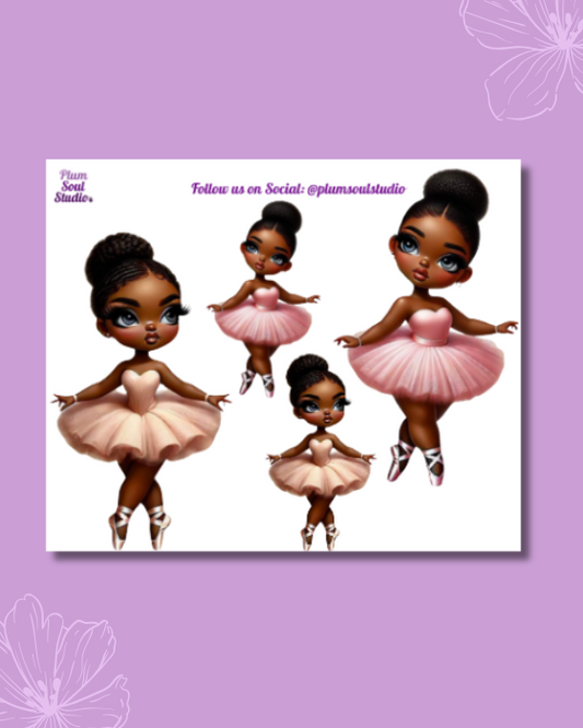 Graceful Pointes Mini Sticker Sheet