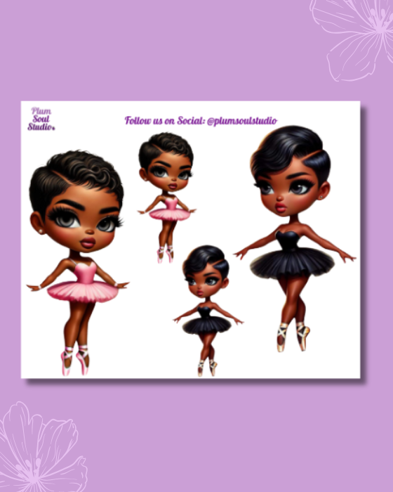 Grace Ballerina Mini Sticker Sheet