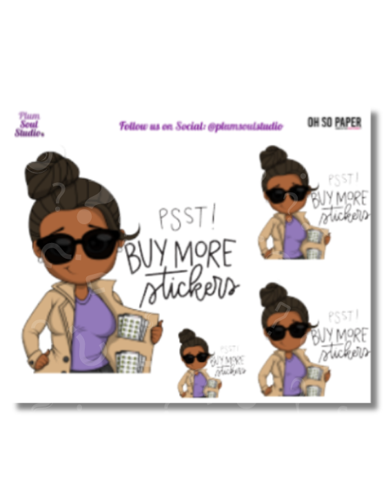 Oh So Paper Buy More Mini Stickers Stickers Sheet – Plum Soul Studio