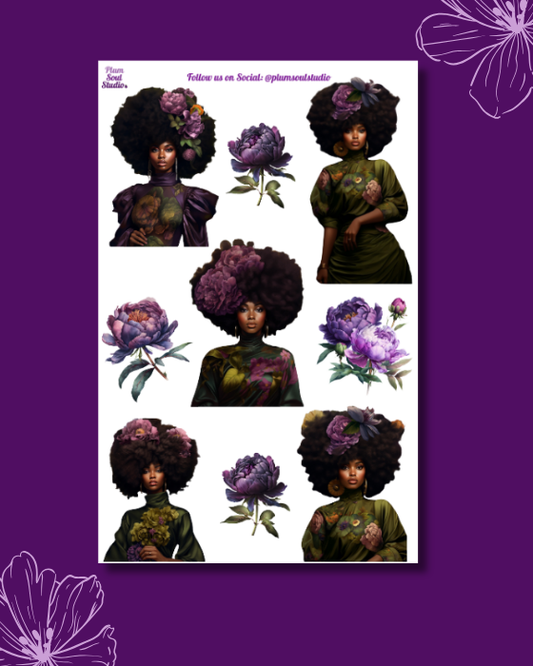 Velvet Plum Sticker Sheet