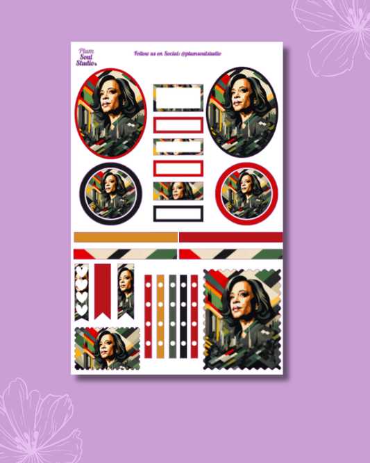 Kamala Harris Sticker Sheet