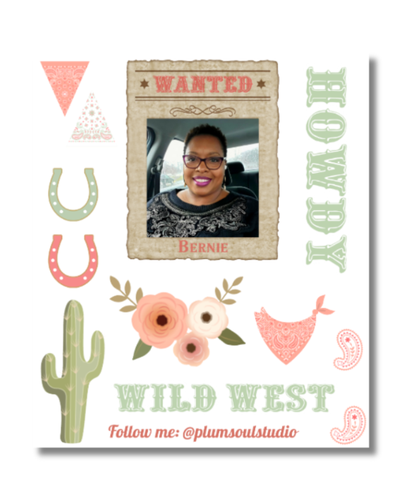 Wanted Contact Card Sticker Sheets